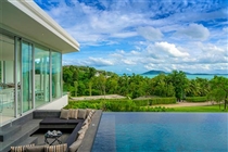 Poolside sitting area